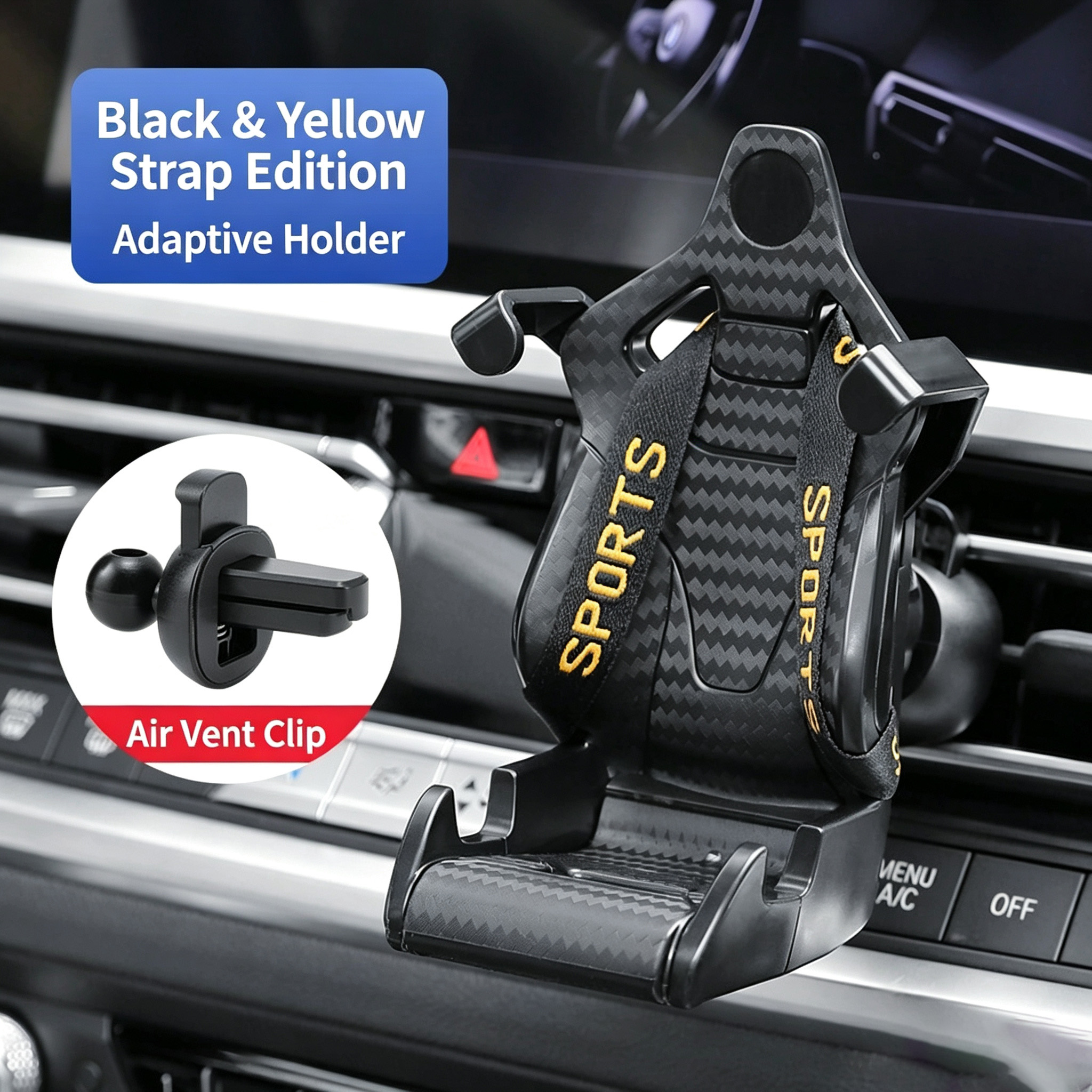 Main product image of Car Mobile Phone Holder, Air Vent Mount, Gravity Grip