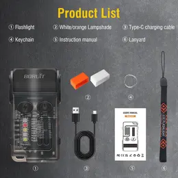 Product image of BORUIT Mini V20 LED Rechargeable Waterproof Keychain Flashlight