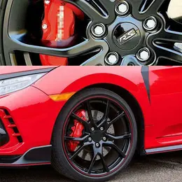 Product image of Universal 3D Style Brake Caliper Covers, 4-Piece Set, Red