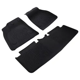 Product image of Black All-Weather TPE Floor Mats for Tesla Model S 2015-2020