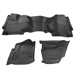 Product image of All Weather Floor Mats fit for Chevrolet Silverado Double Cab 2014-2019 TPE Car Mat
