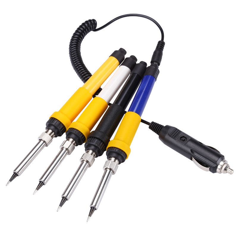 DC 12V 60W Portable Electric Soldering Iron Auto Car Battery Solder Station Rework Welding Repair Tools