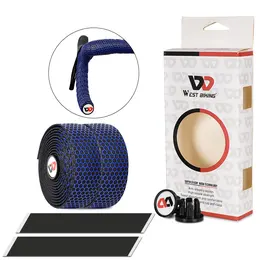 Road Handlebars With Honeycomb Silicone Non-Slip Surface, Straps, Shock-Absorbing Straps, Riding Equipment