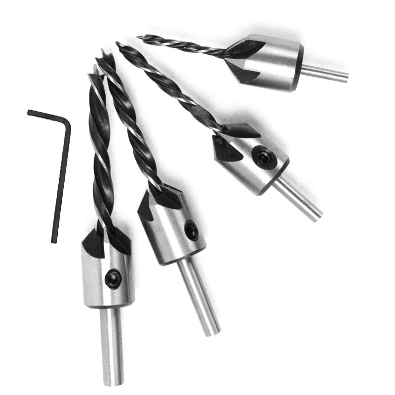 Three-Point Countersunk Countersunk Hole Drill Bit Reamer Drill Bit