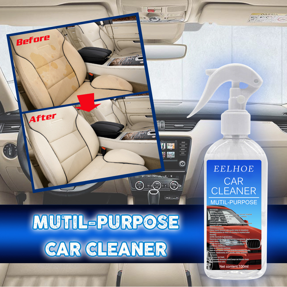 Foam Cleaner Car Upholstery Head Seat Leather