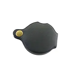 Thickened Handheld Portable Foldable 8 Times 60mm Frame Elderly Reading HD High Power Leather Case Magnifying Glass
