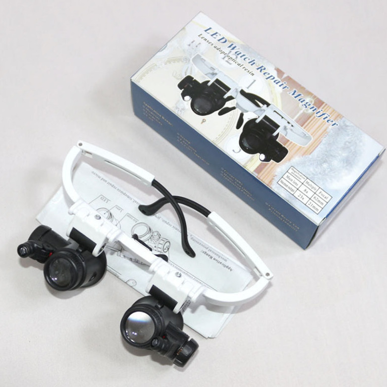 Minimalist Head-mounted Glasses Magnifier For Maintenance
