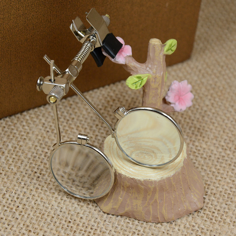Auxiliary Reading Glass Mirror Glasses Double Clip