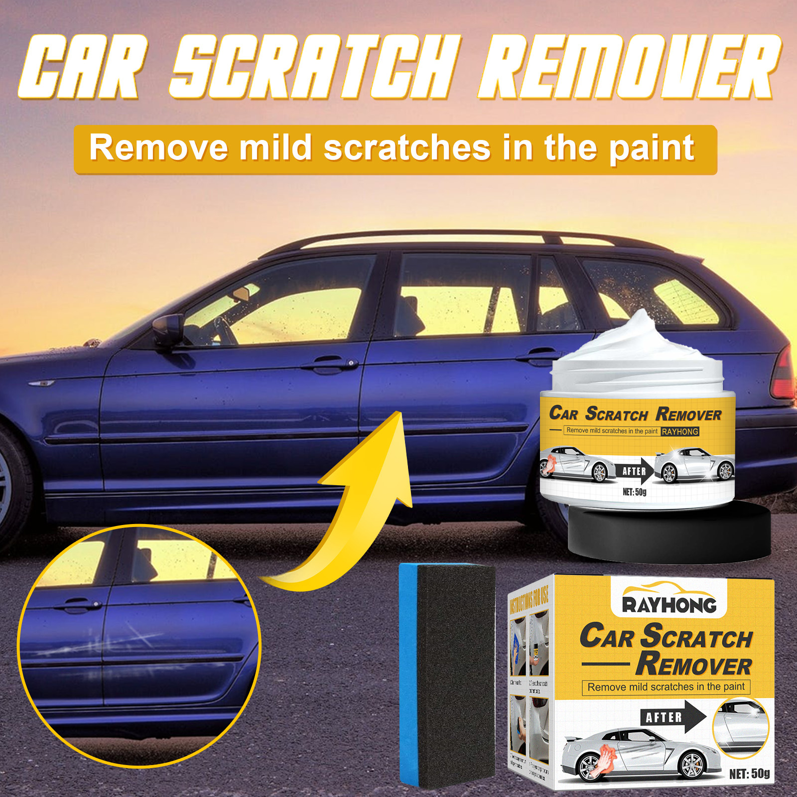 Car Scratch Repair Paste Paint Surface