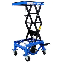 300 lb Hydraulic Motorcycle Scissor Jack, Blue
