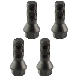 4x Black Wheel Lug Bolts Nuts M14 X1.25 Fits BMW F20 F30 F07 F25 E70 36136890324