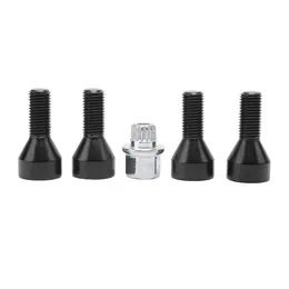 Wheel Lock Set Black Lug Bolts For BMW E32 E34 3 5 7er & Mini 36136786419
