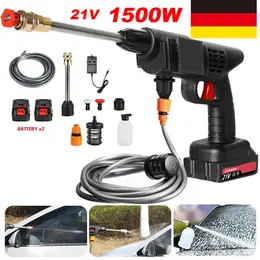 2 Akkus, Tragbarer, Kabelloser Auto-Hochdruckreiniger Mit Jet-Wasser-Waschpistole 1