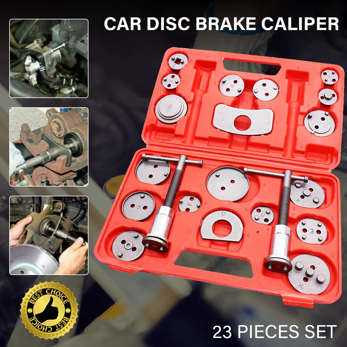 23x Auto Car Universal Disc Piston Caliper Brake Rewind Wind Back Tool Kit Set