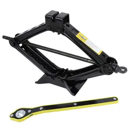 3 Tonne Scissor Jack Kit 3000kg Ratchet Spanner & Drill Adapter Max 45cm For Car