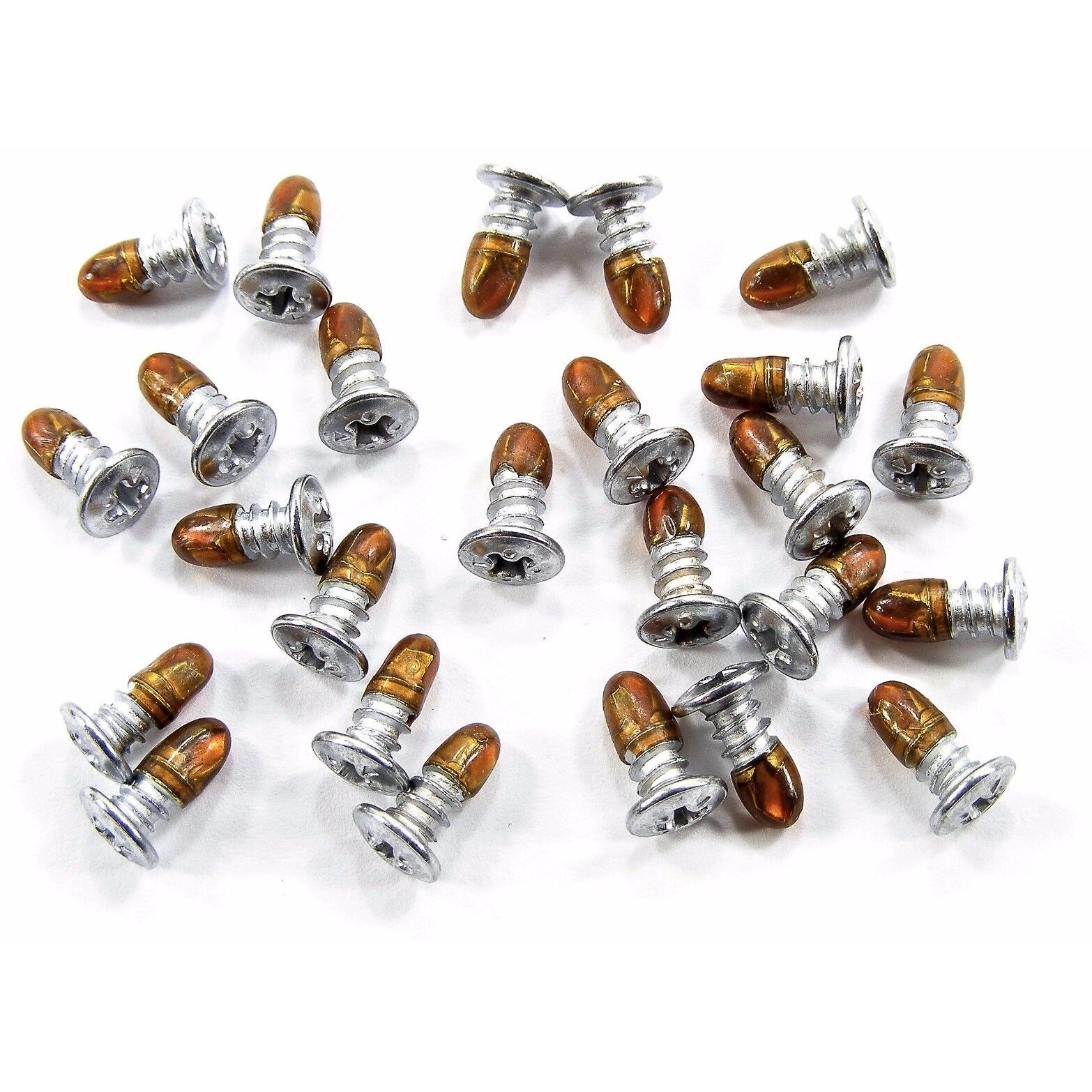 Chrome Self Tap Window Trim Reveal Molding Clip Screws- 25pcs- 219