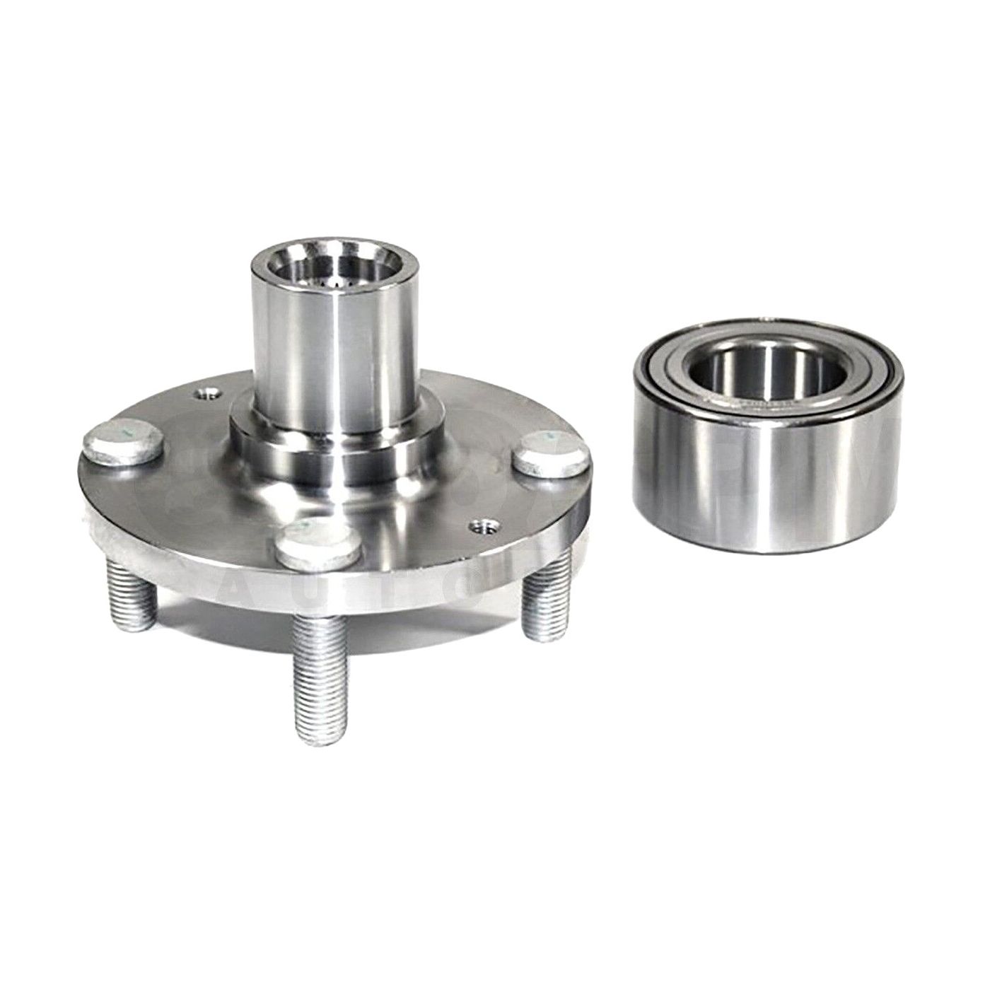 Front Wheel Hub Bearing Kit For 00-04 Accent GL Sedan With Nut Retaining Clip