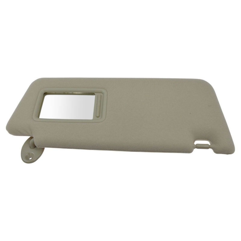Tan Cloth Sun Visor With Integrated Mirror & Extension Right For 05-14 Tacoma