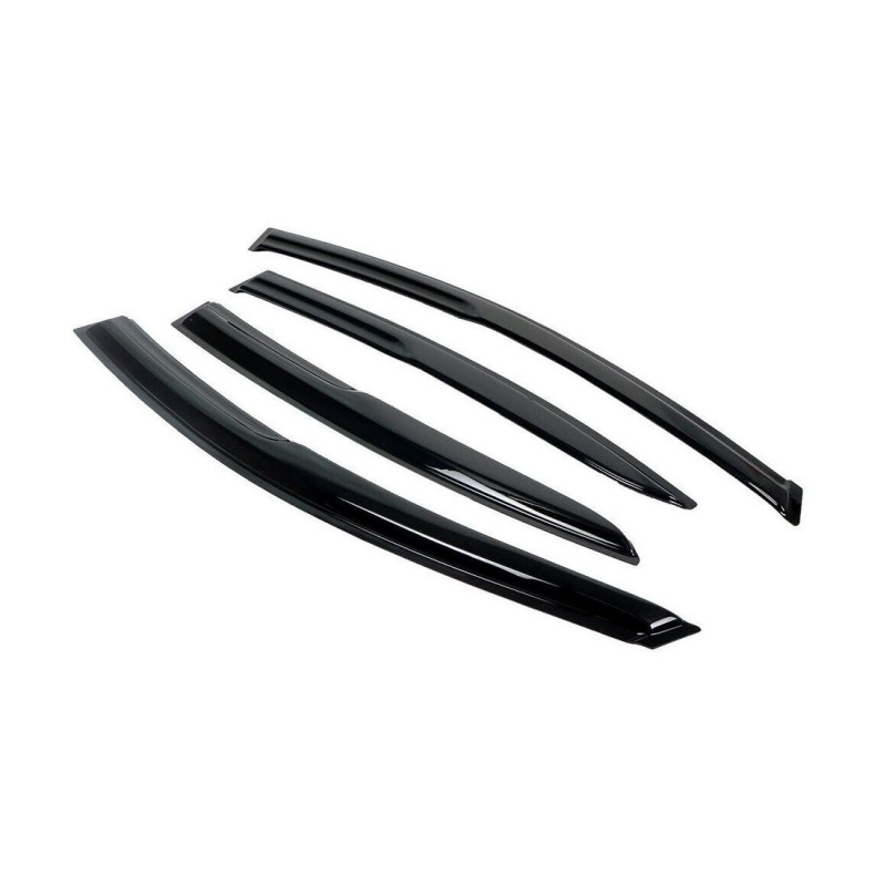 Window Visor Rain Guard For Hyundai 2017-2020 Elantra Sedan Smoke Black Tint