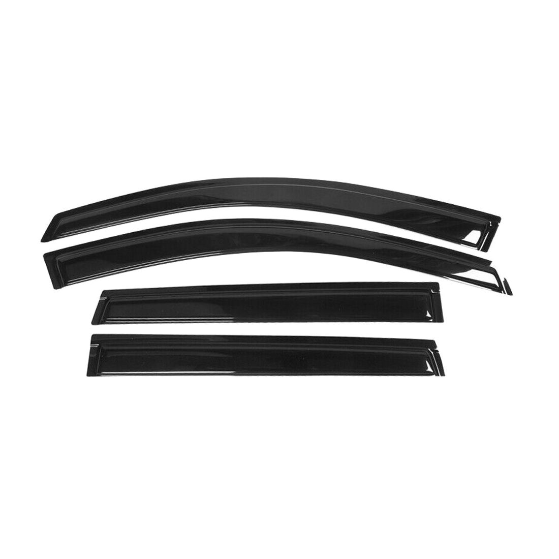 Acrylic Window Visors Trim Vent Rain Guard 4PCS