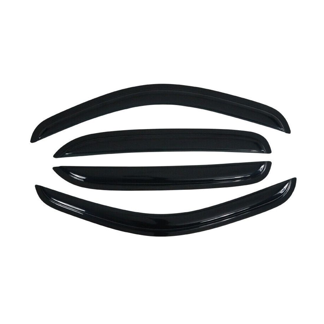 Crew Cab Window Visor Vnet Rain Guard 4PCS