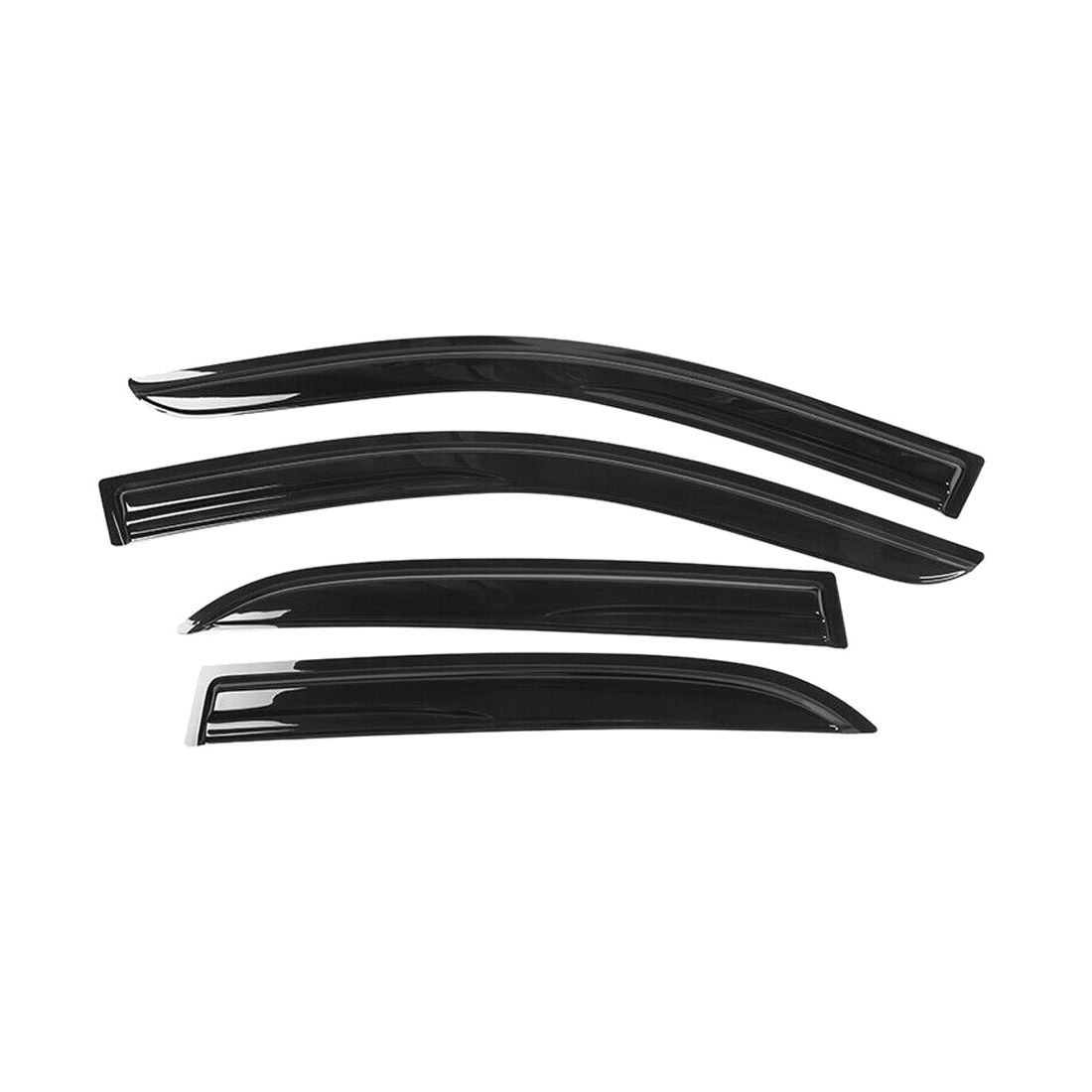 Window Visors Sedan 4DR Mugen Style Acrylic 4Pc Set