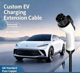7KW AC Charging Pile Extension Cable, Portable EV Charging Gun Cord, Wholesale AC Charger Accessories Direct From Manufacturer