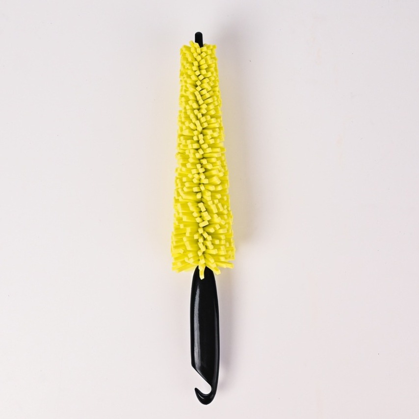 Sponge Tire Gap Cleaning Brush, Wheel Hub Brush, Steel Bell Brush, Multi-functional Car Cleaning Brush