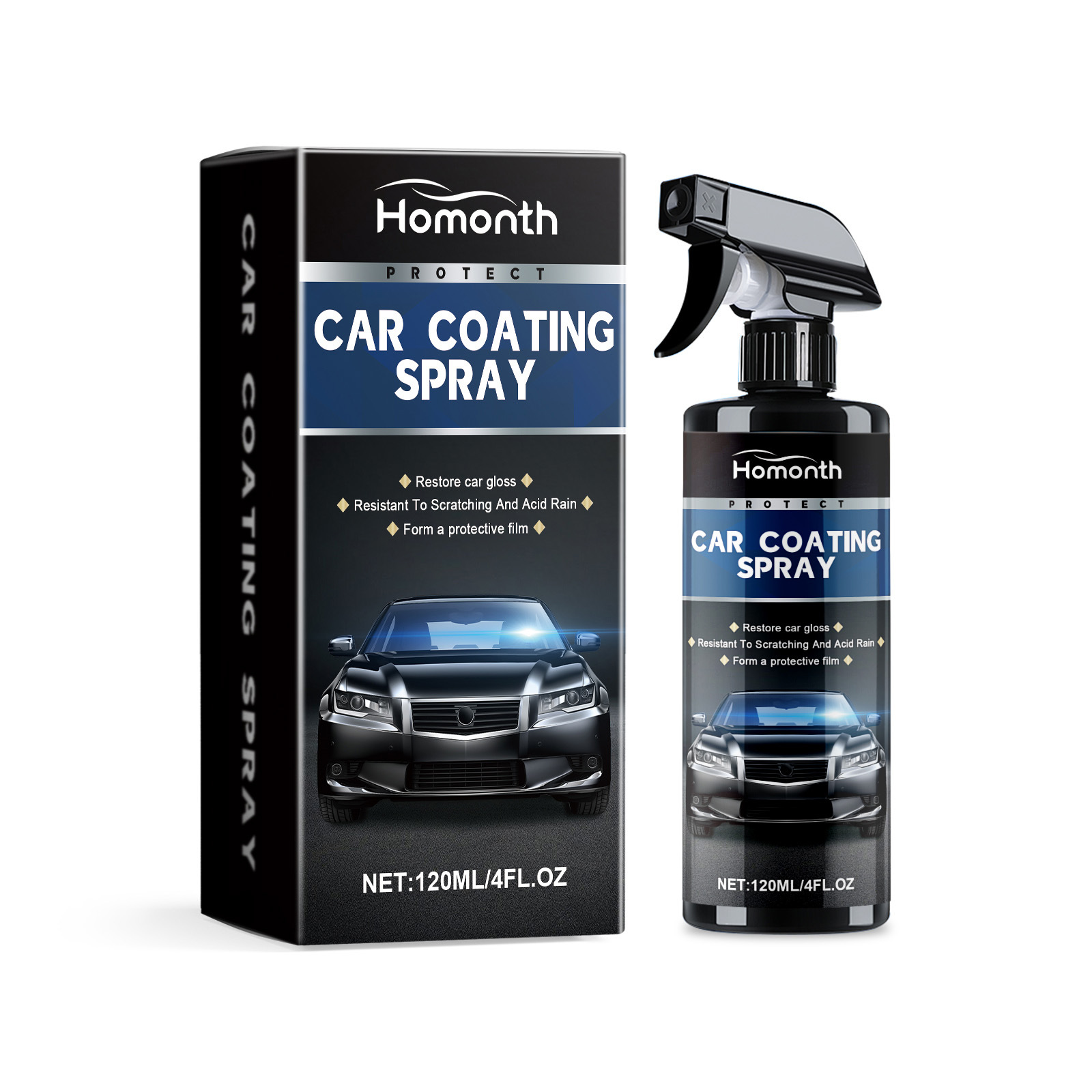 Homonth Automotive Ceramic Coating Spray Automotive Paint Care, Cleaning, Stain Removal, And Scratch Refurbishing Agent