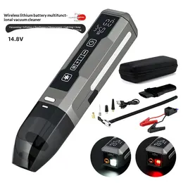 Multifunctional Cordless Car  Starter & Tire Inflator Vacuum Cleaner, High Power For Vehicles