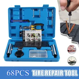 68Pcs Heavy Duty Tyre Puncture Repair Kit Tool Tubeless Car Tyre Plug Strips Set