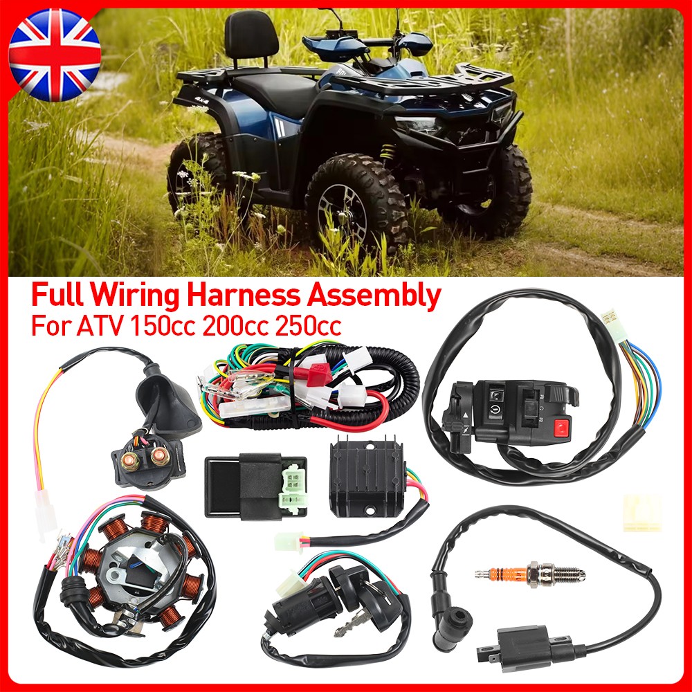 Main product image of 150-250cc ATV Wiring Harness Kit with Stator, Coil, Rectifier, CDI