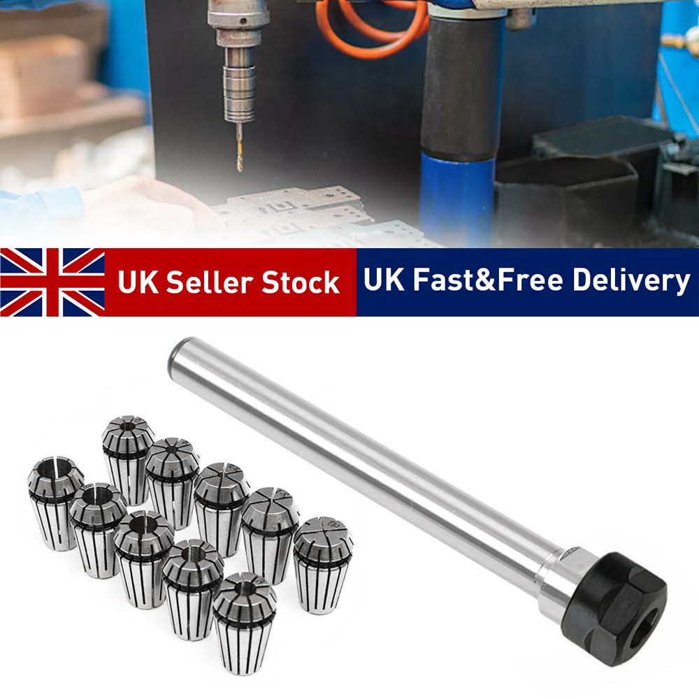 Main product image of 10-Piece ER16 Spring Collet Set for CNC Milling and Lathe Machines