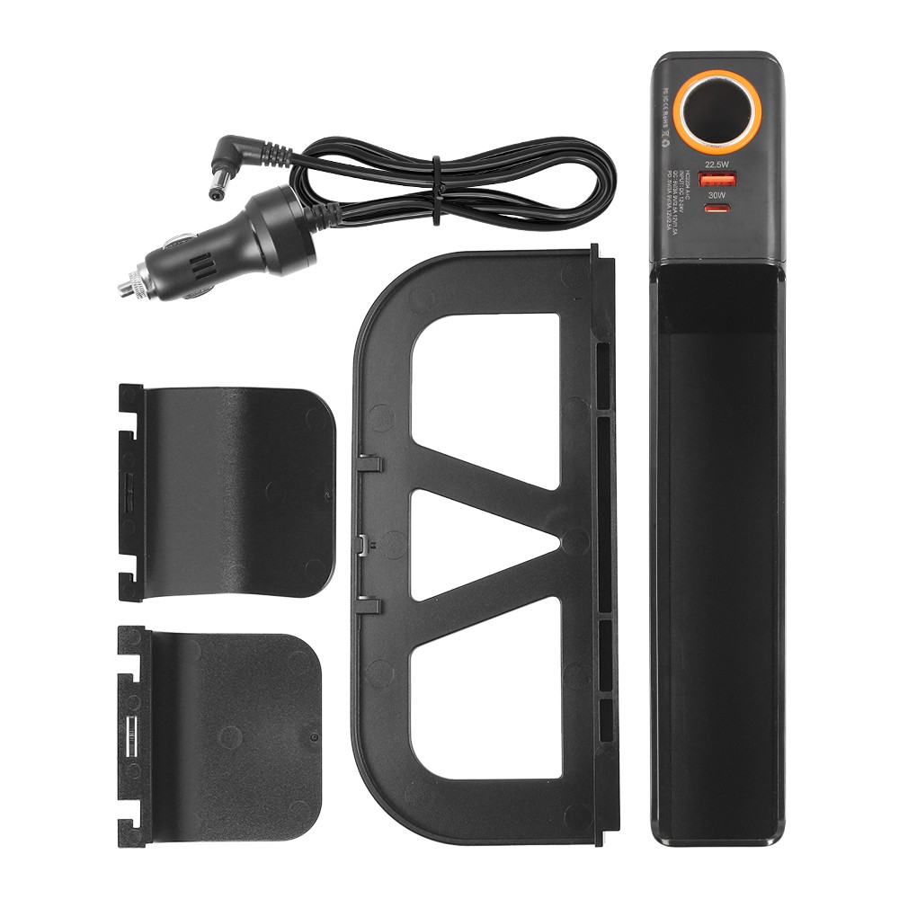 Main product image of Rechargeable Car Seat Gap Organizer with Phone Holder, Black