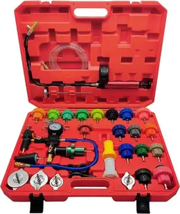 Product image of Radiator Cooling System Pressure Tester & Coolant Purge Refill Vacuum Kit, 34-Piece