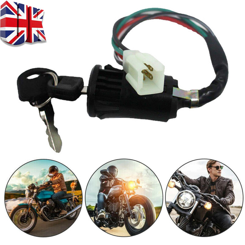 Main product image of Motorcycle Ignition Switch, 4-Wire, for Quad and Pit Bikes