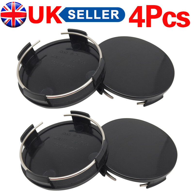 Main product image of 65mm Black Automotive Wheel Center Hub Cap Set, 4-Piece