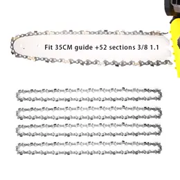 Product image of 14 Inch (35cm) Chainsaw Guide Bar with 4x 3/8 Inch 1.1mm 52DL Semi Chisel Chains