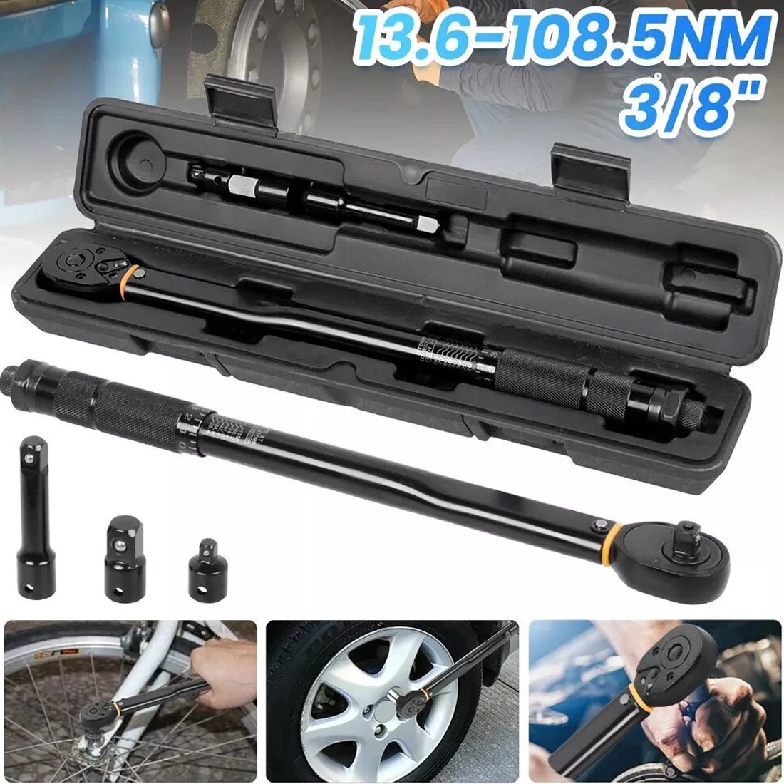 Main product image of Square Drive Torque Wrench Ratchet, 13.6-108.5 Nm, 10-80 Ft-Lb