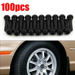 Product image of 100-Pack TR414 Tubeless Rubber Tire Wheel Valves, Black