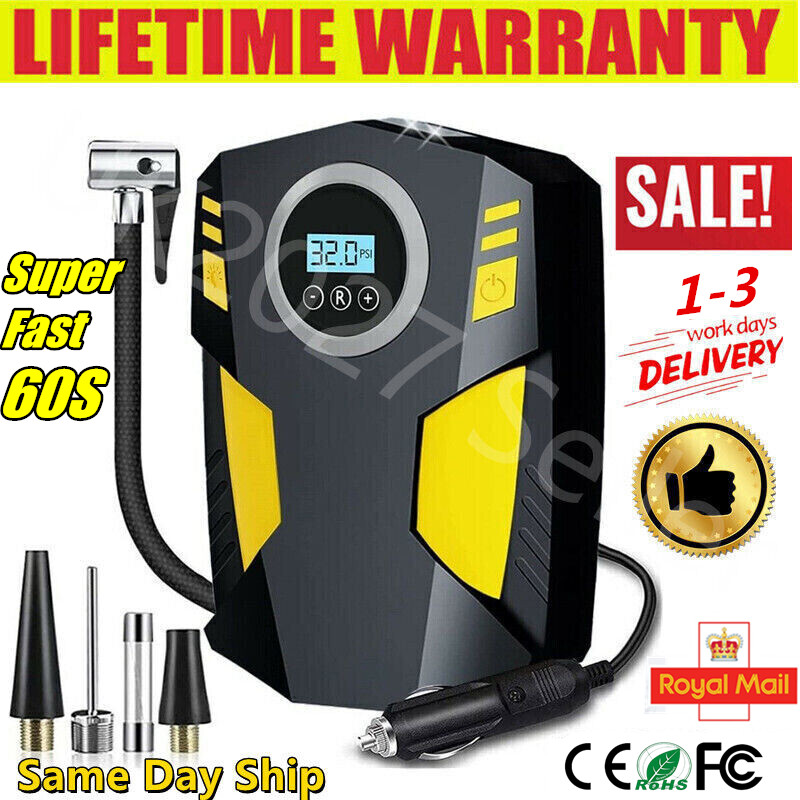Main product image of 12V 150PSI Portable Corded Car Tire Inflator Air Compressor