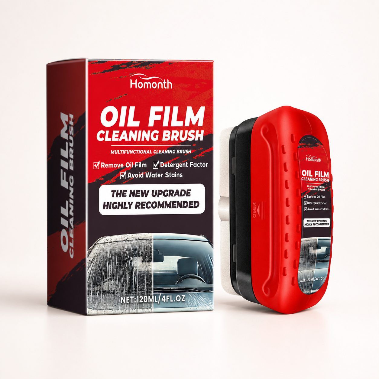 Main product image of HOMONTH Automotive Windshield Glass Cleaner, 120 ml Bottle