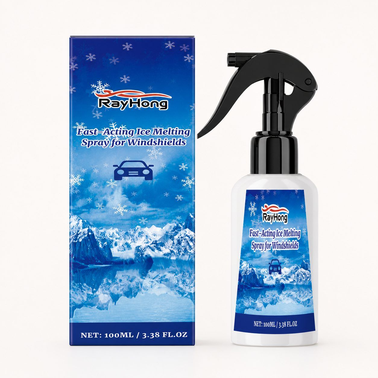 Main product image of Automotive Windshield De-Icing Spray, RAYHONG, 100 ml