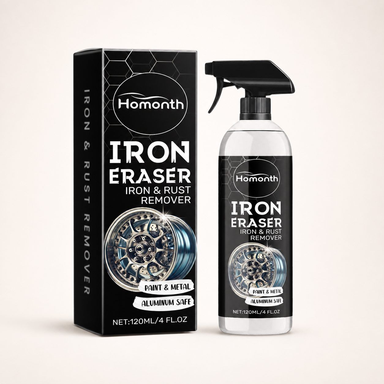 Main product image of HOMONTH Automotive Rust Stain Cleaner, 120 ml Bottle