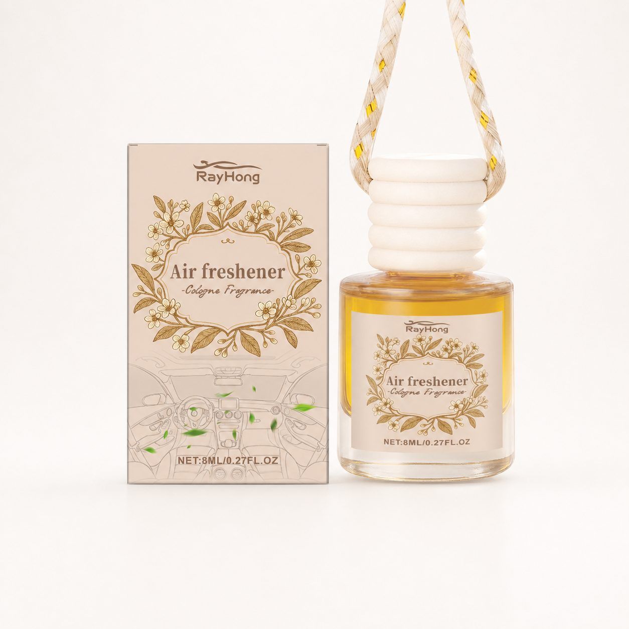 Main product image of RAYHONG Automotive Interior Air Freshener, Cologne Scent, 8 ml Bottle