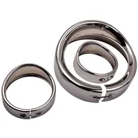 Product image of 7 Inch Visor Style Headlamp Trim Ring & 4.5 Inch Trim Ring For Street Glide