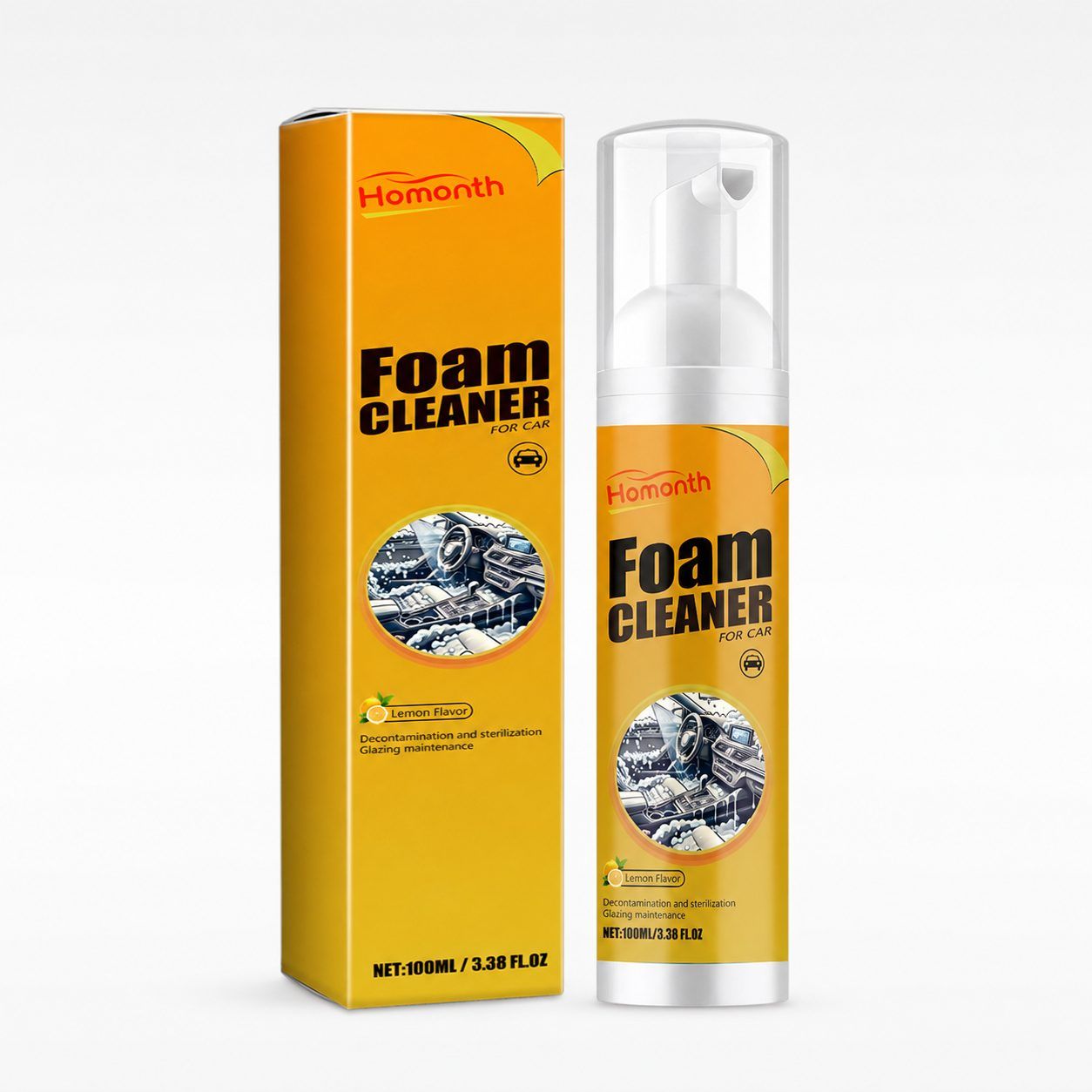 Main product image of HOMONTH Automotive Interior Foam Cleaner, 100 ml