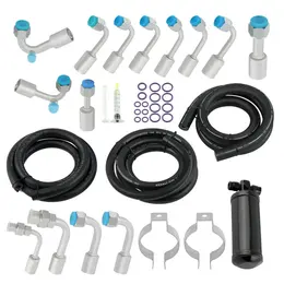 Product image of R134a AC Hose and Fitting Kit with O-Rings and Black Drier