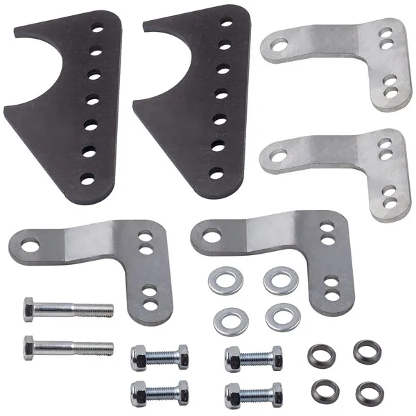 Main product image of Universal Coil-Over Rear Lower Kit Adjustable Shock Mount Brackets Steel for 3" Axle Tubes