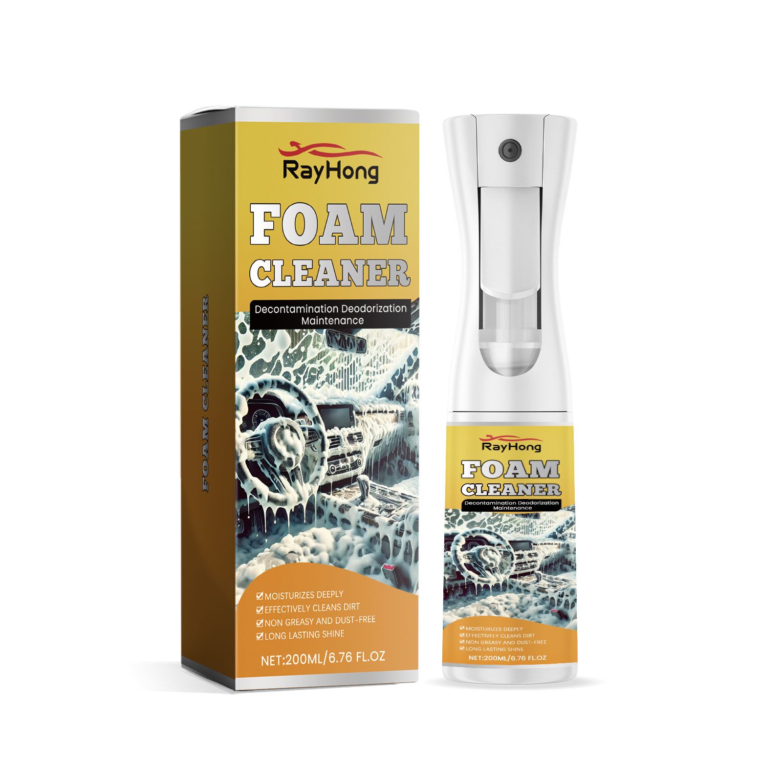 Main product image of RAYHONG Automotive Foam Cleaner, 200 ml Bottle